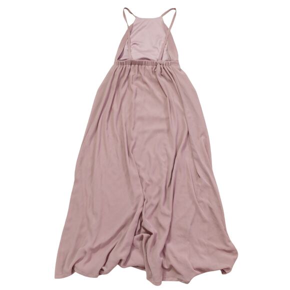 Show Me Your Mumu Womens Open Back Bridesmaid Dress High Neck Sleeveless Pink M - Picture 2 of 8